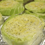 Baked cabbage steaks