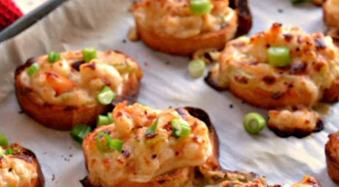 Cajun Shrimp Fusion Toasts