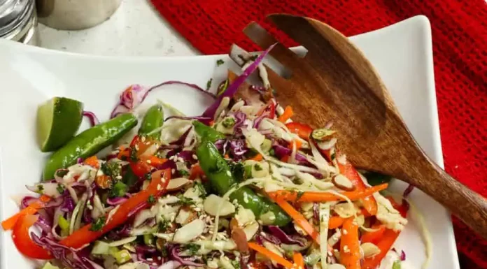 Vibrant Sesame Ginger Asian Chopped Salad