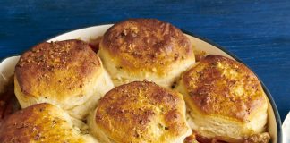 Savory Sausage-and-Pepper Biscuit Pot Pie