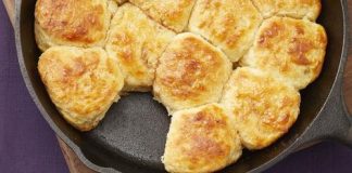 These Biscuits Are Ready In a Cast-Iron Skillet