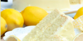 Lemon Velvet Cake + Lemon Cream Cheese Frosting