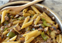 Philly Cheesesteak Pasta
