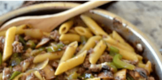 Philly Cheesesteak Pasta