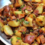 Skillet German Potato Salad with Bacon