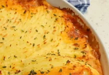 Classic Cottage Pie with a Cheddar Twist