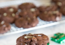 Andes Mint Cake Mix Cookies