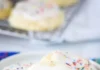 Soft and Fluffy Vanilla Glazed Sour Cream Cookies