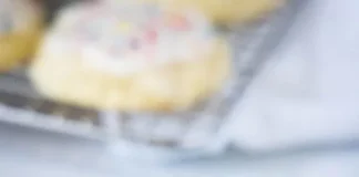 Soft and Fluffy Vanilla Glazed Sour Cream Cookies