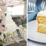 Couple Turns Costco Sheet Cakes Into Huge, Beautiful Wedding Cake