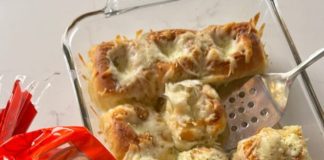 Stuffed Garlic Cream Cheese Rolls