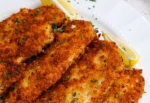 Crispy Lemon-Dijon Chicken Schnitzel