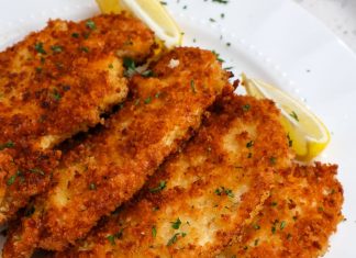 Crispy Lemon-Dijon Chicken Schnitzel