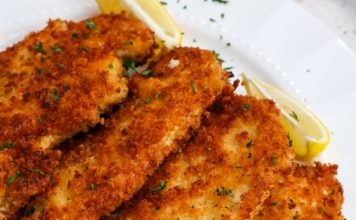 Crispy Lemon-Dijon Chicken Schnitzel