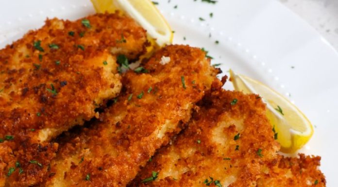 Crispy Lemon-Dijon Chicken Schnitzel