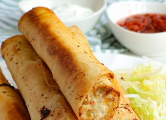 Homemade Chicken Taquitos