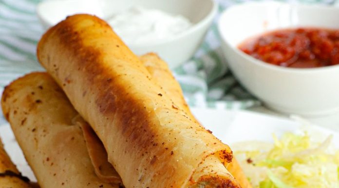Homemade Chicken Taquitos