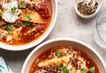 Easy Slow Cooker Lasagna Soup