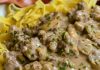 GROUND BEEF STROGANOFF