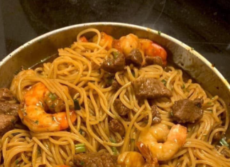 Shrimp & Teriyaki Steak Noodles