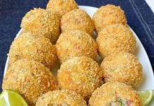 BEST Rice ball with cheese & pepperoni