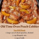 Old Time Oven Peach Cobbler