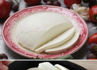 Recipe: Homemade cheese with 1 litre of milk, half a lemon and 1 yoghurt