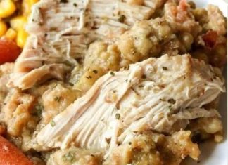 Crockpot Chicken and Stuffing
