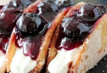 Blueberry Cheesecake Tacos