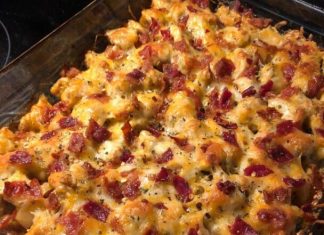 Chicken Bacon Ranch Potato Bake