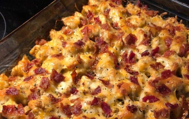 Chicken Bacon Ranch Potato Bake