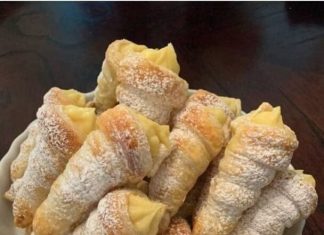 Italian Cream Stuffed Cannoncini