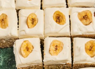 Banana Bars with Cream Cheese Frosting