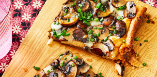 Mushroom Puff Pastry Pizza