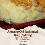 AMAZING OLD FASHIONED RICE PUDDING