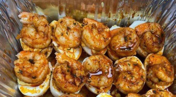 Cajun Shrimp Deviled Eggs