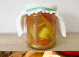 Never throw away apple peels: Soak them in a glass with vinegar