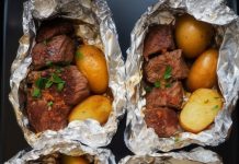 Garlic Steak & Potato Foil Packets