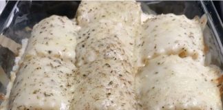 Chicken Alfredo Lasagna Rolls