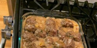 Swedish Meatball Noodle Bake