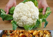 How delicious is that, crispy cauliflower from the oven