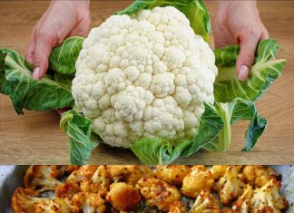 How delicious is that, crispy cauliflower from the oven