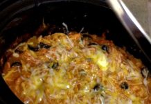 Crock Pot Chicken Enchilada Casserole