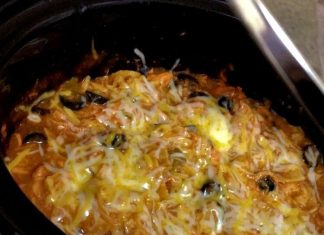 Crock Pot Chicken Enchilada Casserole