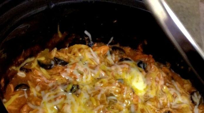 Crock Pot Chicken Enchilada Casserole