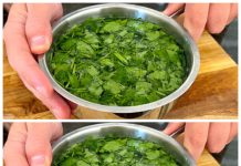 A drink made from parsley. Excellent natural tea in 5 minutes