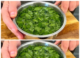 A drink made from parsley. Excellent natural tea in 5 minutes