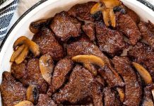 Cajun Butter Steak Bites with Mushrooms