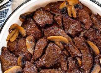 Cajun Butter Steak Bites with Mushrooms