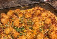 Chicken Bacon Ranch Tater Tot Casserole